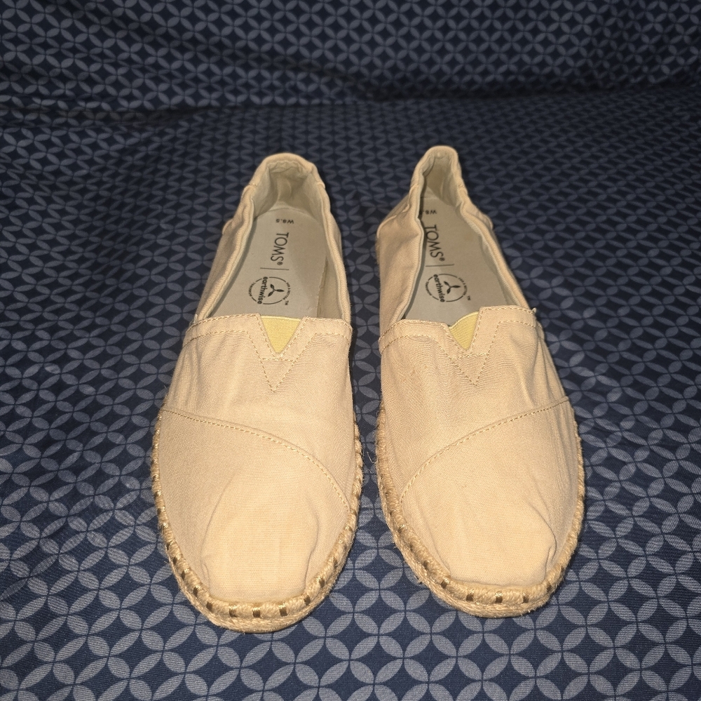 TOMS Beige Espadrille Flats